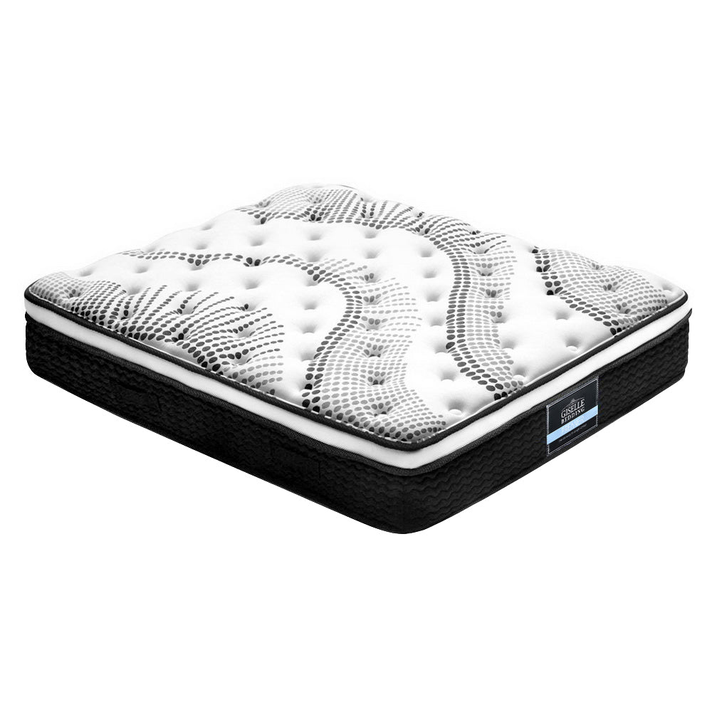 Carnelian Bed & Mattress Package with 32cm Mattress - Walnut Double