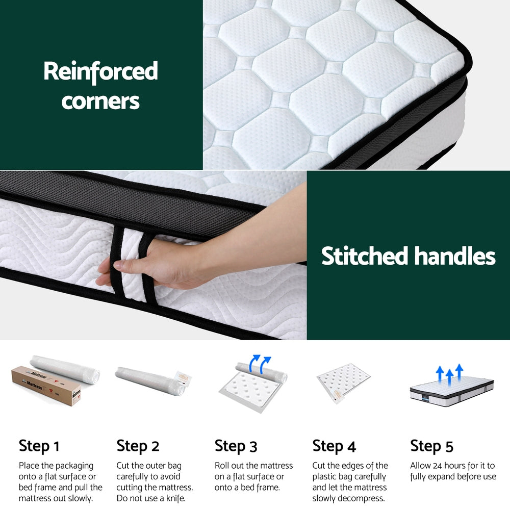 Remy 25cm Mattress Cool Gel Foam - King Single