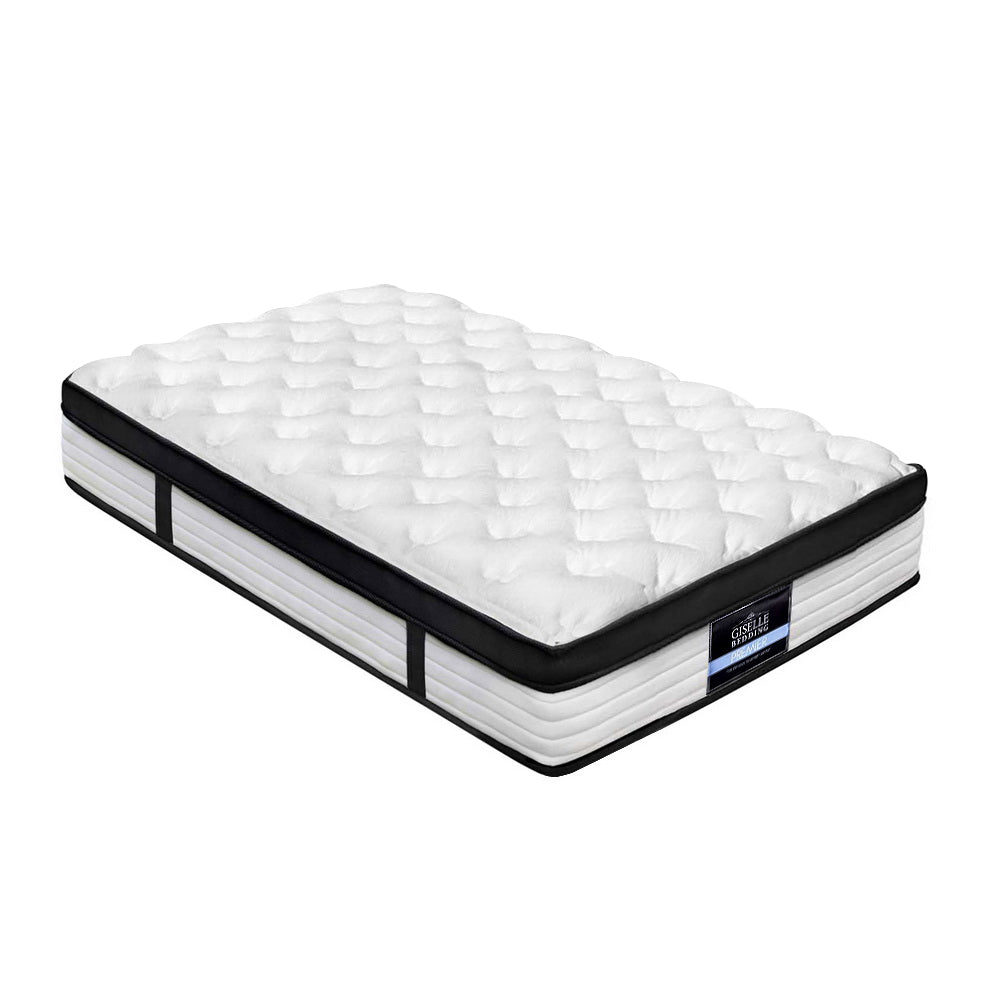 Jupiter Bed & Mattress Package with 31cm Mattress - Black Single