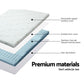 Queen Giselle Bedding Memory Foam Mattress Topper 7-Zone 8cm