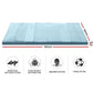 Single Giselle Bedding Memory Foam Mattress Topper 7-Zone 8cm