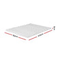 King Giselle Bedding Memory Foam Mattress Topper 7-Zone Airflow Pad 8cm White