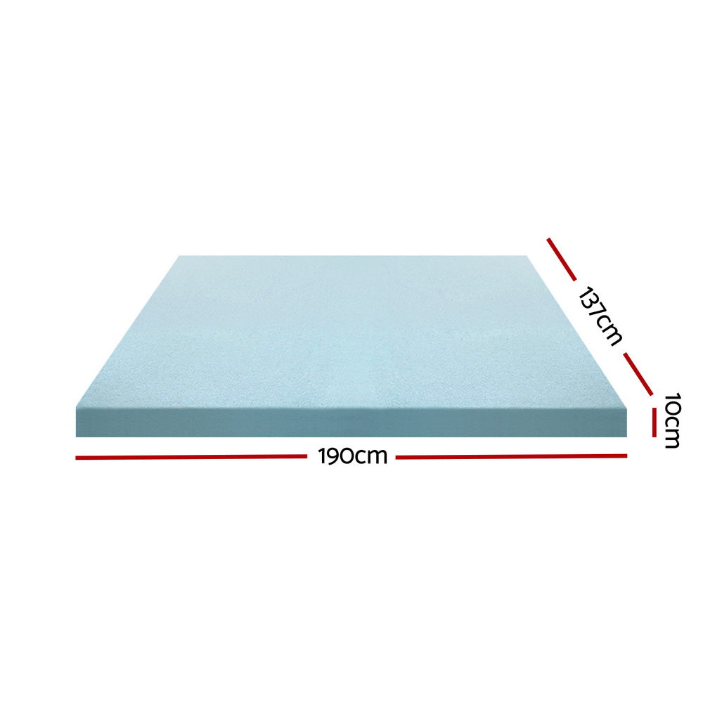 Double Giselle Bedding Memory Foam Mattress Topper Cool Gel Bed Mat Bamboo 10cm