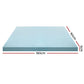 Single Giselle Bedding Memory Foam Mattress Topper Cool Gel 5cm