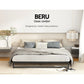 Willow Metal Bed Frame Bed Base Mattress Platform - Black Double