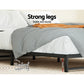 Willow Metal Bed Frame Bed Base Mattress Platform - Black Double