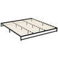 Willow Metal Bed Frame Bed Base Mattress Platform - Black King