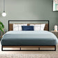 Florence Metal Bed Frame Base Platform - Black King