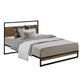 Florence Metal Bed Frame Base Platform - Black Single