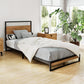 Florence Metal Bed Frame Base Platform - Black Single