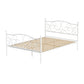 Medina Metal Bed Frame - White Double