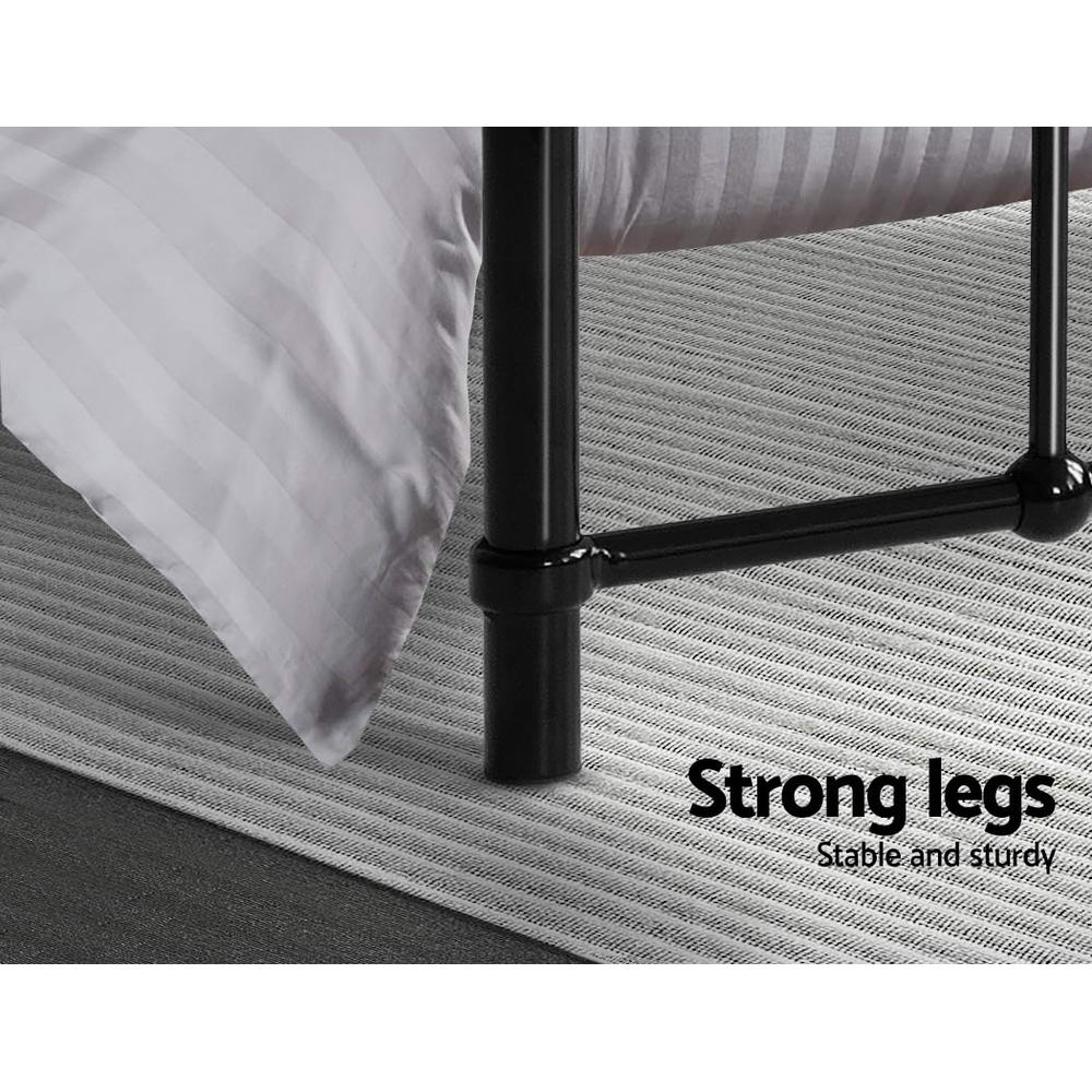 Kyoto Black Metal Bed Frame - Double