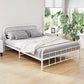 Kyoto White Metal Bed Frame - Double