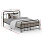 Kyoto Black Metal Bed Frame - King Single