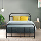 Kyoto Black Metal Bed Frame - King Single