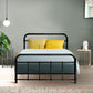 Jupiter Bed & Mattress Package with 31cm Mattress - Black Single