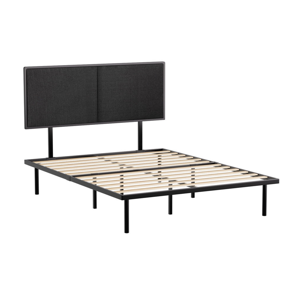 Sevie Bed Frame Metal Frame - Black Double