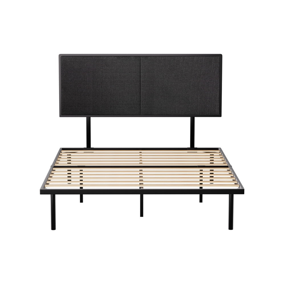 Sevie Bed Frame Metal Frame - Black Double