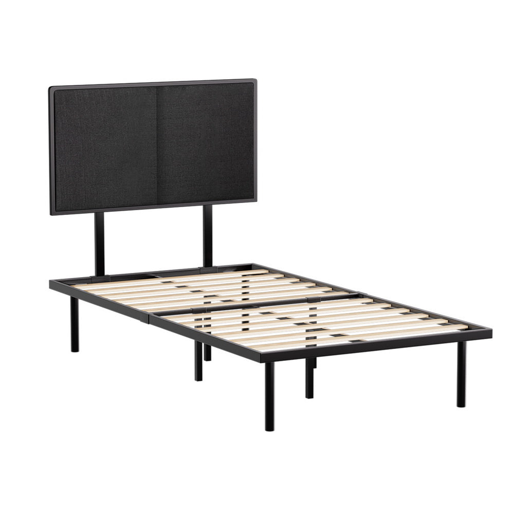 Sevie Bed Frame Metal Frame - Black King Single