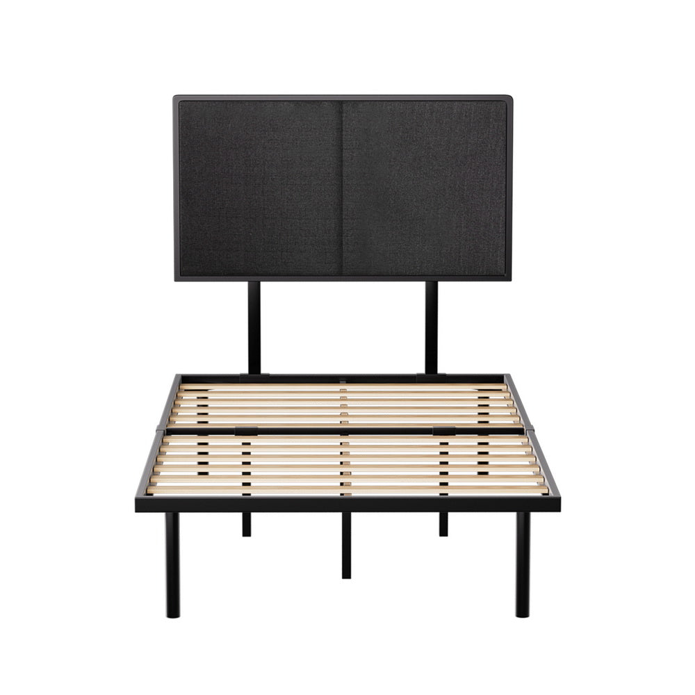 Sevie Bed Frame Metal Frame - Black King Single