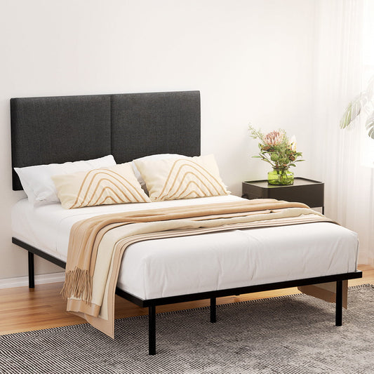 Tranquil Bed & Mattress Package with 34cm Mattress - Black Double