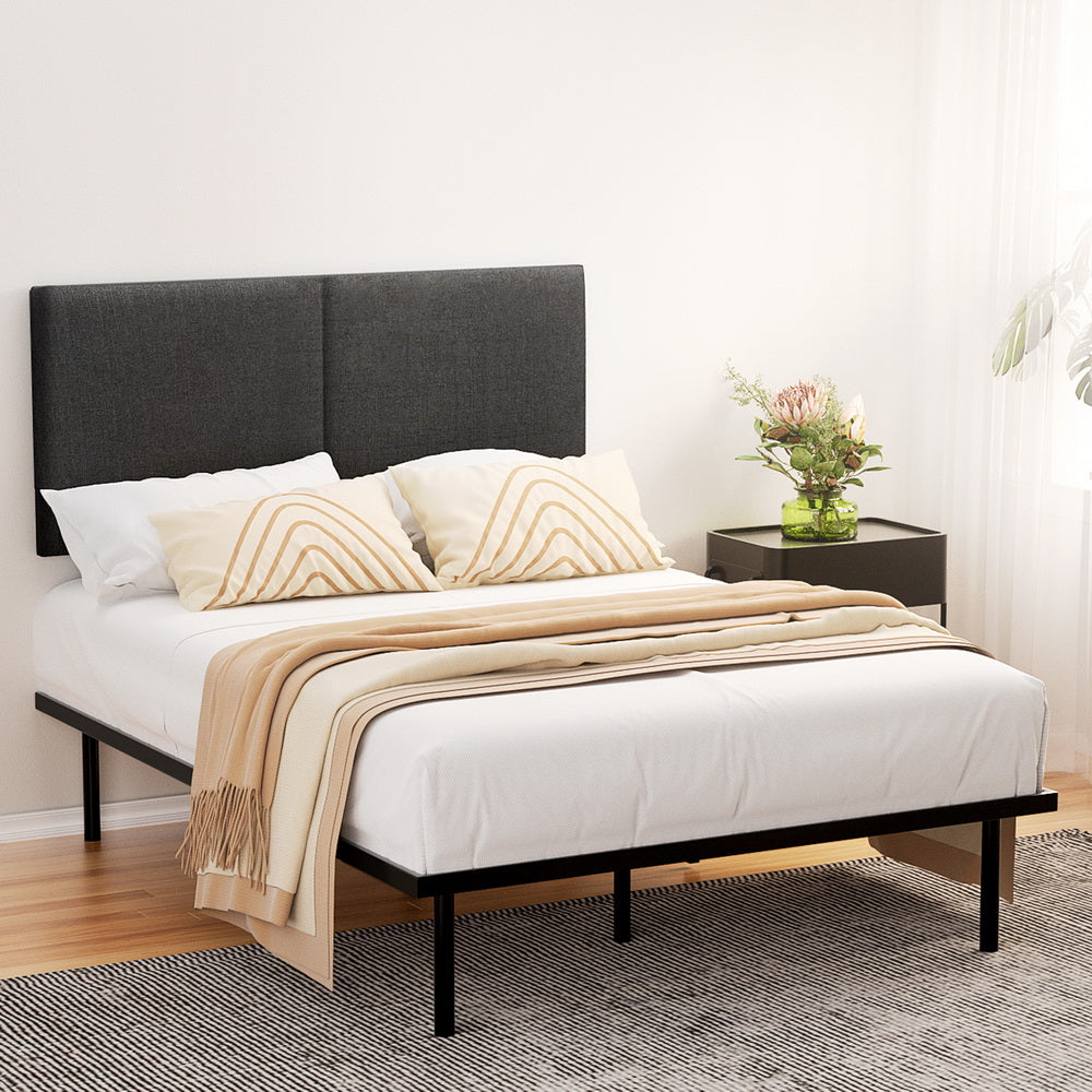 Norie Bed Frame Metal Frame - Black Double