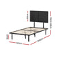 Tranquil Bed & Mattress Package with 32cm Mattress - Black King Single