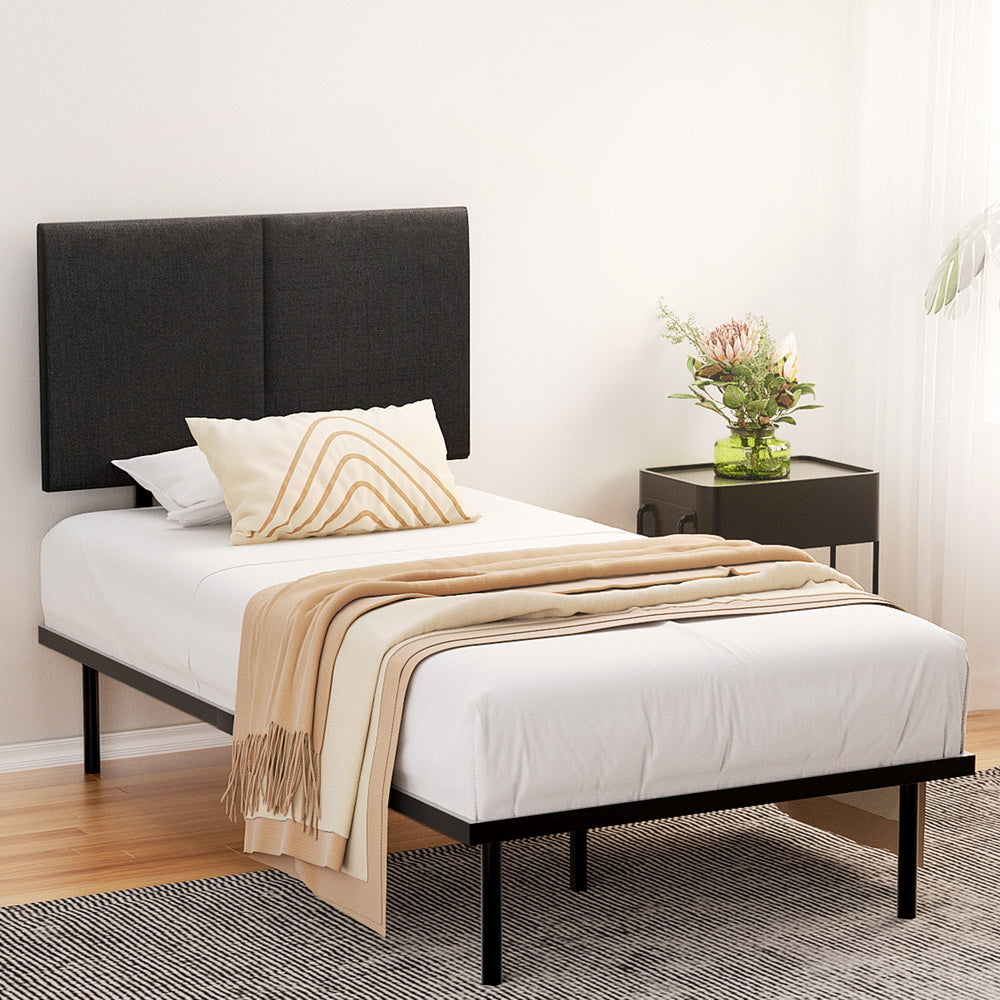 Tranquil Bed & Mattress Package with 32cm Mattress - Black King Single