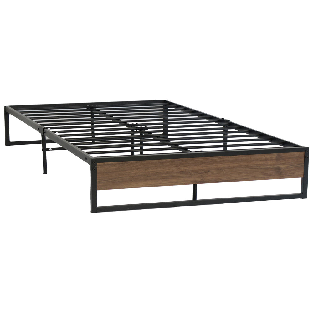 Scott Metal Bed Frame Base Foundation - Black Double