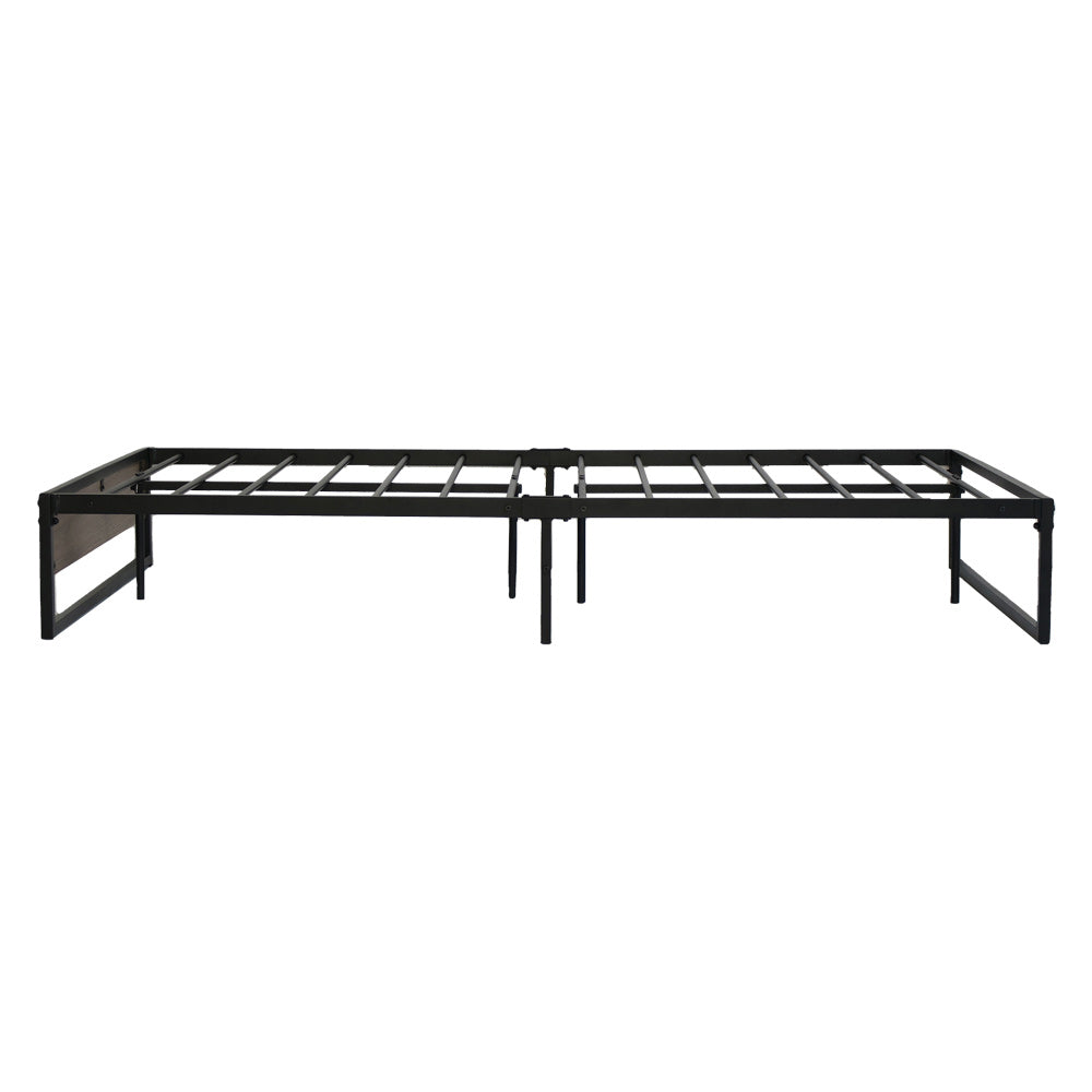 Scott Metal Bed Frame Base Foundation - Black King Single