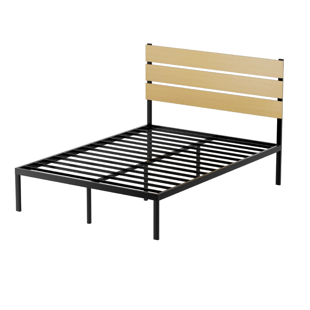 Hayden Metal Bed Frame - Black Double