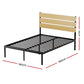 Hayden Metal Bed Frame - Black Double