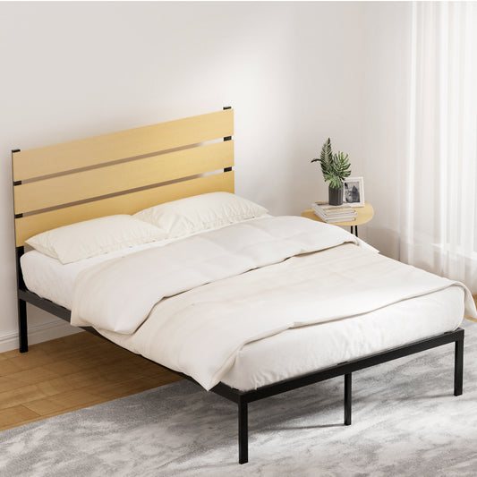 Hayden Metal Bed Frame - Black Double