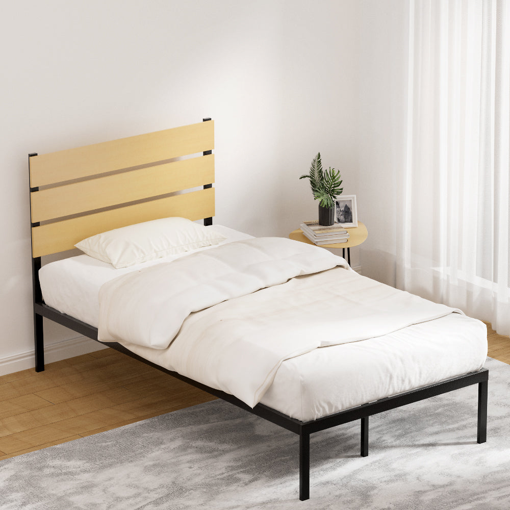 Hayden Metal Bed Frame - Black King Single