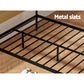 Hayden Metal Bed Frame - Black Queen