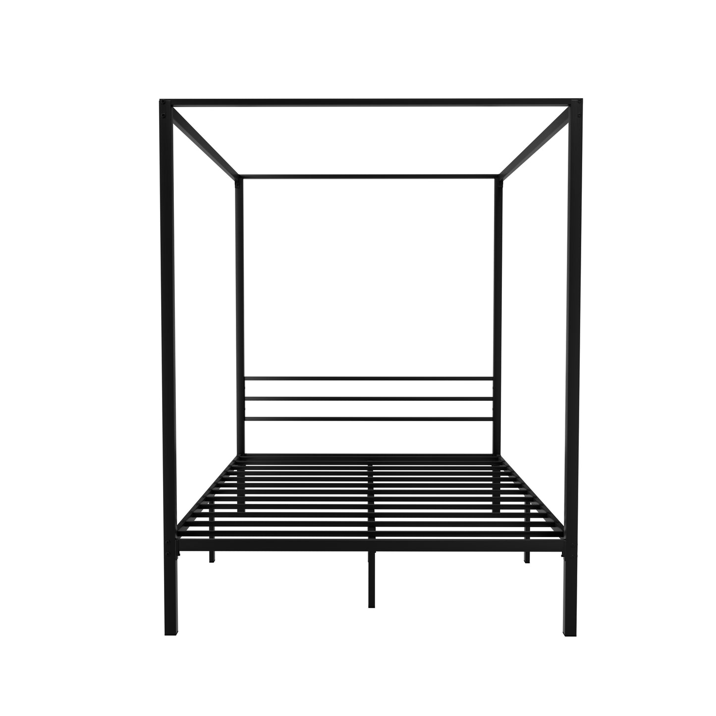 Taylor Metal 4-Poster Bed Frame - Black Double