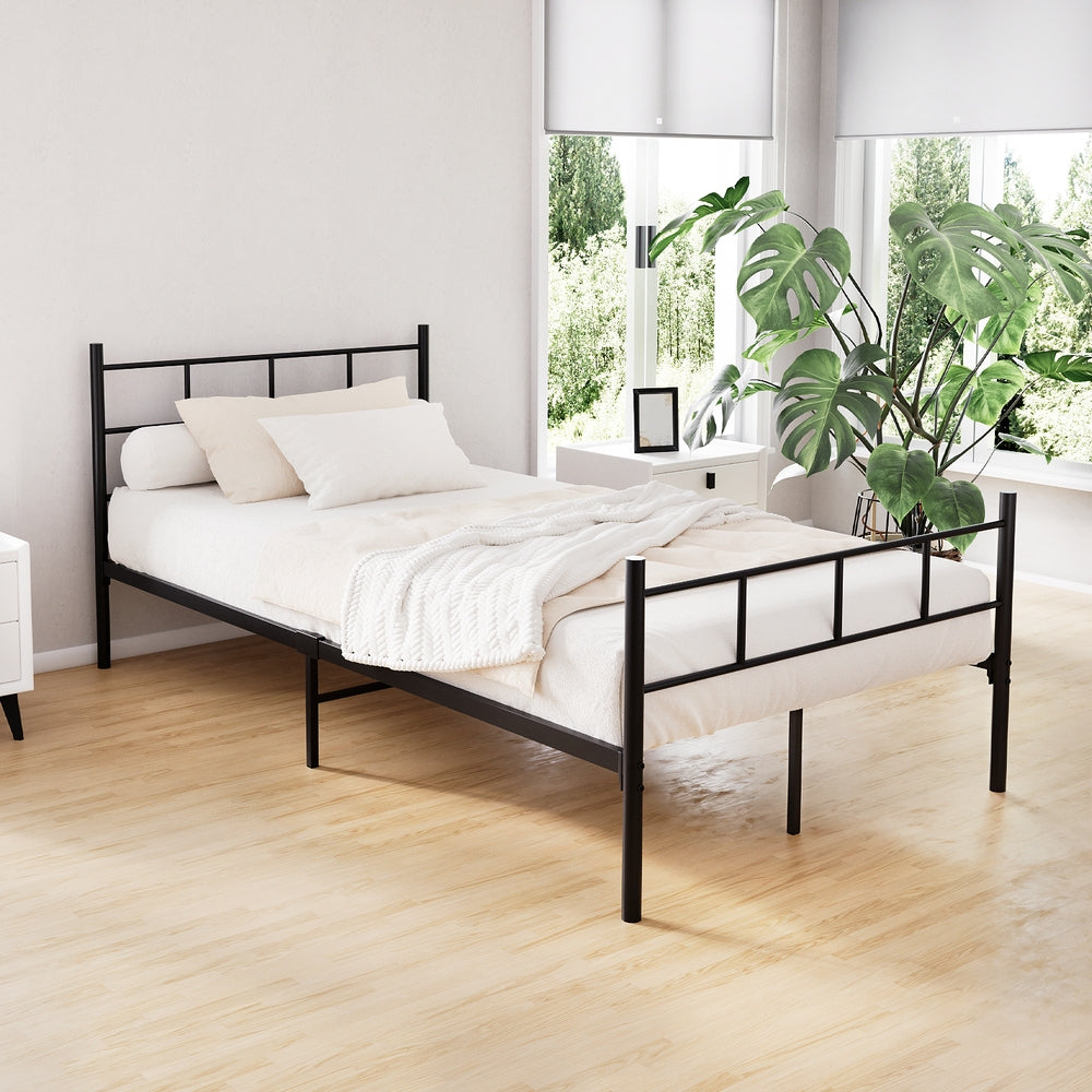 Luanda Metal Bed Frame Platform Foundation Base - King Single