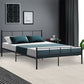 Zircon Bed & Mattress Package with 34cm Mattress - Black Queen