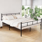 Luanda Metal Bed Frame Platform Foundation Base - Black Queen