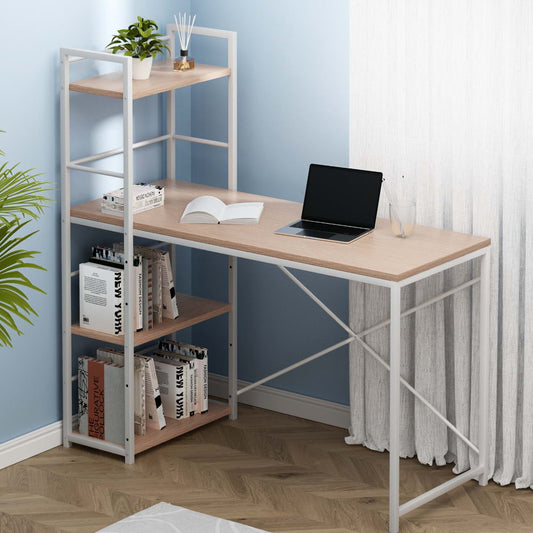 Artiss Computer Desk Shelf Oak 120cm