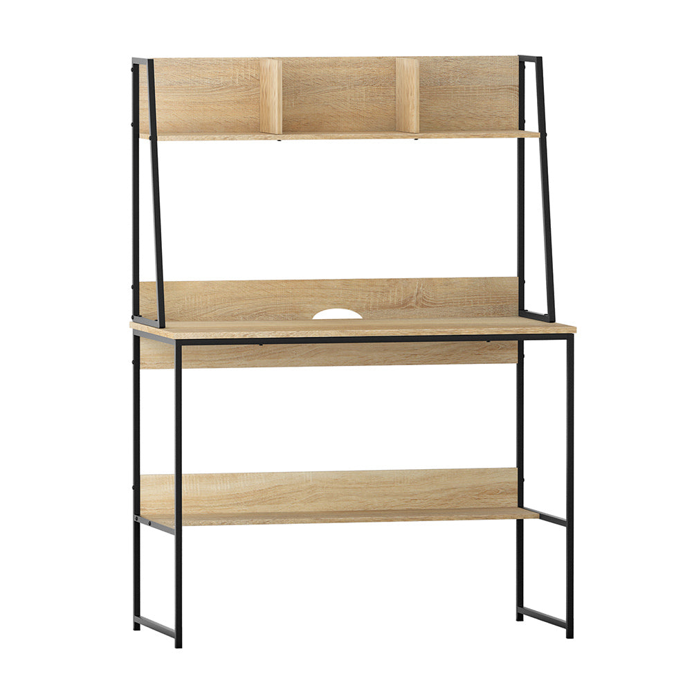 Artiss Computer Desk Bookshelf Storage 100cm Oak