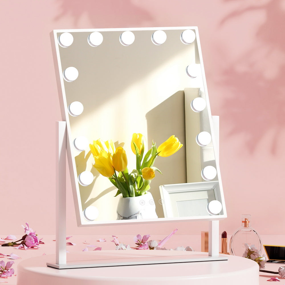 Hollywood Makeup Mirror with 15 Dimmable Bulb Lighted Dressing Mirror