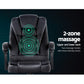 Artiss 2 Point Massage Office Chair Pu Leather Black