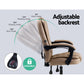 Artiss 2 Point Massage Office Chair Pu Leather Espresso