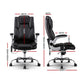 Artiss 8 Point Massage Office Chair Pu Leather Black