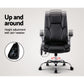 Artiss 8 Point Massage Office Chair Pu Leather Black