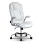 Artiss 8 Point Massage Office Chair Pu Leather White