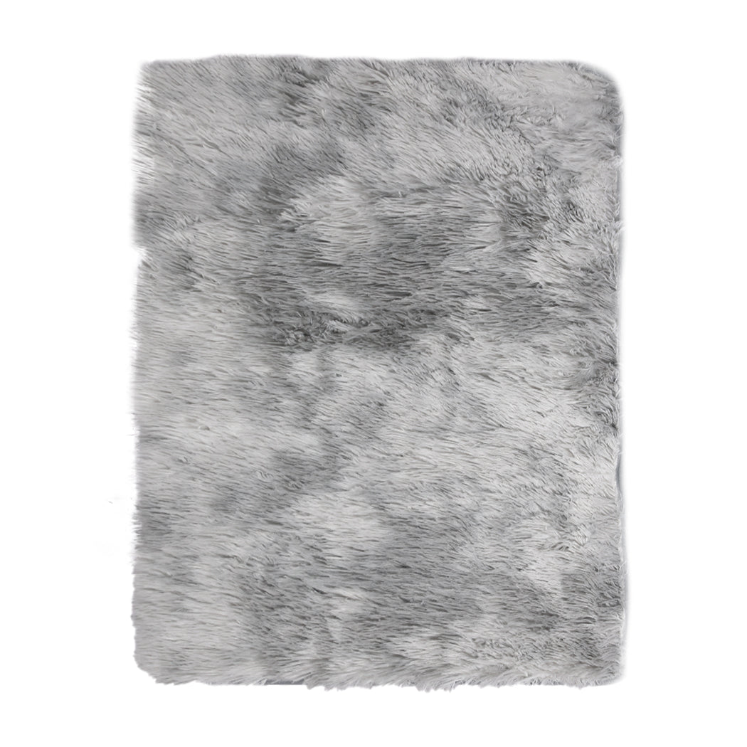 Caden 200x300 Floor Rug Shaggy Soft Large Area Rugs Tie-Dyed - Mystic