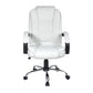 Artiss Executive Office Chair Leather Tilt White