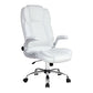 Artiss Executive Office Chair Leather Tilt White